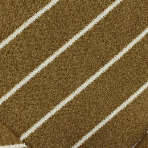 Olive Horizontal-Stripe Jersey Knit, Viscose