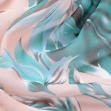 Teal Tropical-Floral Woven, Polyester — photo 2