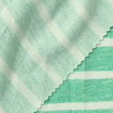 Mint Horizontal-Stripe Jersey Knit, Polyester — photo 2
