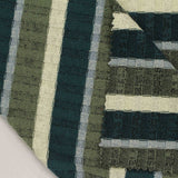 Teal Horizontal-Stripe Rib Knit, Poly-Viscose — photo 2