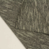 Black Vertical-Stripe Jersey Knit, Cotton — photo 2