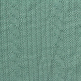 Jacquard Polyester Stretch Chunky Knit Fabric, 275 gsm, 150 cm — Green — photo 2