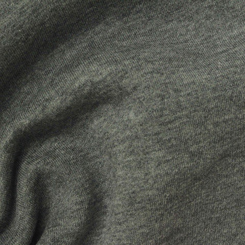 Grey Marl French Terry, Cotton-Poly, 285 gsm