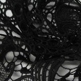 Black Floral Knit, Polyester — photo 2