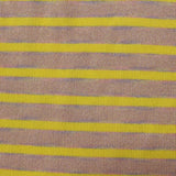 Yellow Horizontal-Stripe Rib Knit, Viscose-Nylon — photo 2