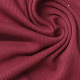 Cotton Polyester Stretch Rib Knit Fabric, 250 gsm, 120 cm — Red — photo 2