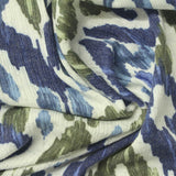 Blue Abstract Rib Knit, Poly-Viscose — photo 2