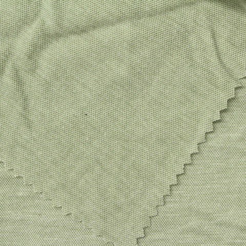 Viscose Nylon Piqué Knit Fabric, 160 gsm, 150 cm — Green