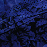Black Floral Knit, Polyester — photo 2