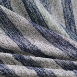 Navy Marled-Stripe Knit, Viscose-Poly — photo 2