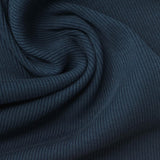 Polyester Modal Stretch Rib Knit Fabric, 380 gsm — Navy — photo 2