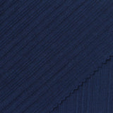 Polyester Stretch Rib Knit Fabric, 180 gsm, 148 cm — Navy — photo 2