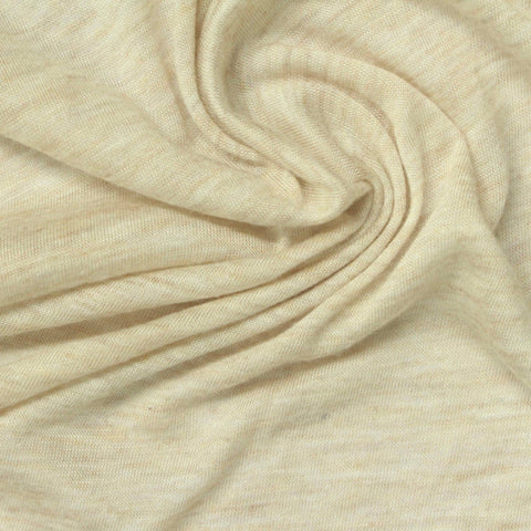 Light Cream Marl Jersey Knit, Modal