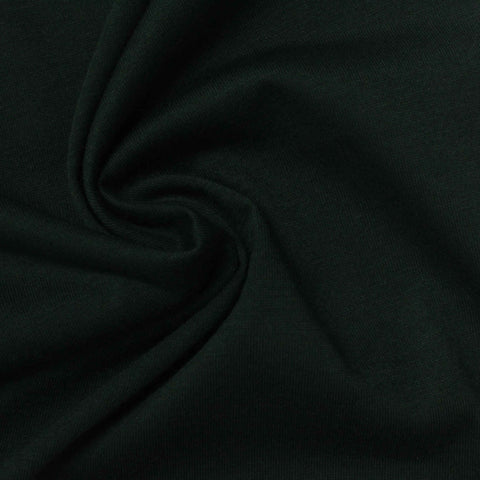 Polyester Cotton Jersey Knit Fabric, 170 gsm — Black