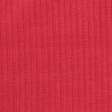 Polyester Viscose Stretch Rib Knit Fabric, 260 gsm, 135 cm — Red — photo 2