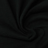 Polyester Cotton Jersey Knit Fabric, 274 gsm, 160 cm — Black — photo 2