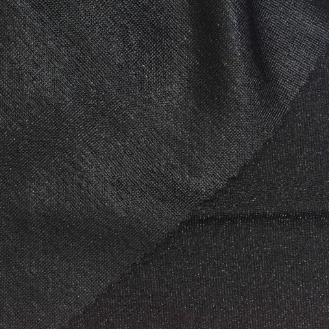 Rib Knit Fabric, 180 gsm, 150 cm — Black