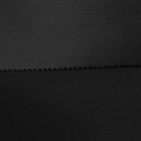 Polyester Stretch Knit Fabric, 566 gsm, 140 cm — Black