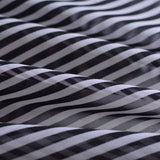 Black Horizontal-Stripe Chiffon, Polyester — photo 2