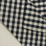 Black Gingham Woven, Cotton, 102 gsm — photo 2