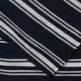 Navy Horizontal-Stripe Jersey Knit — photo 2