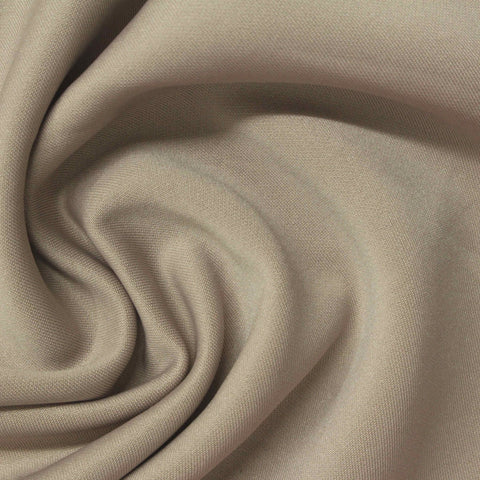 Washed Polyester Modal Stretch Scuba Knit Fabric, 293 gsm, 170 cm — Khaki