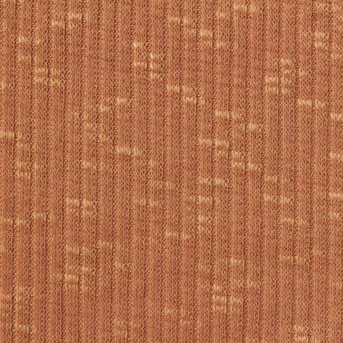 Terracotta Tone-on-Tone Rib Knit, Poly-Viscose