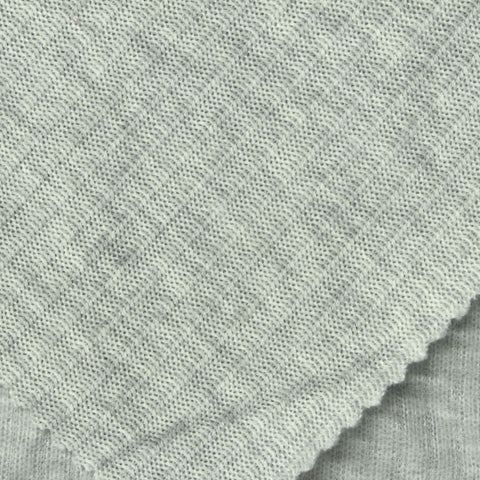 Light Grey Marl Chunky Knit, Polyester, 162 gsm