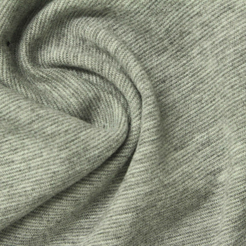 Heather Grey Marl Interlock Knit, Poly-Viscose, 200 gsm