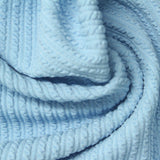 Rib Knit Fabric, 280 gsm, 165 cm — Blue — photo 2