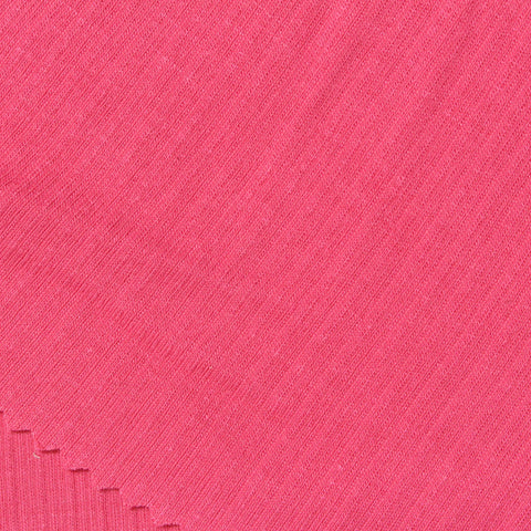 Polyester Cotton Rib Knit Fabric, 180 gsm, 163 cm — Pink