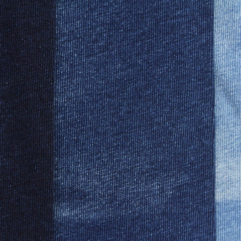 Blue Vertical-Stripe Jersey Knit