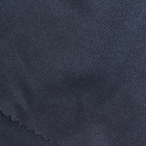 100% Polyester Interlock Knit Fabric, 250 gsm, 180 cm — Navy