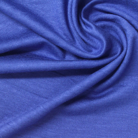 Viscose Stretch Jersey Knit Fabric, 220 gsm — Blue