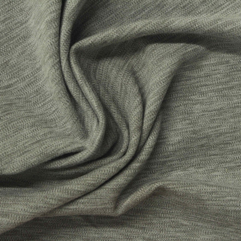 Grey Marl Interlock Knit, Poly-Spandex