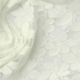 White Floral Lace, Viscose-Nylon — photo 2