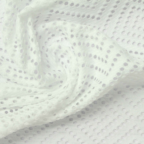 White Fine-Chevron Jacquard, Polyester