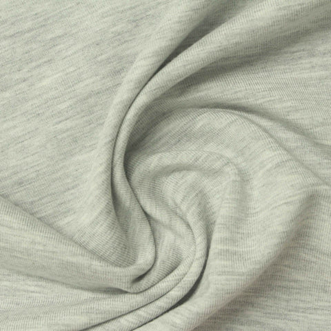 Light Grey Marl Jersey Knit, Modal-Spandex