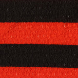 Black Horizontal-Stripe Warp Knit, Polyester — photo 2