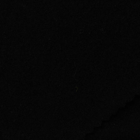 Acrylic Polyester Blend Knit Fabric, 320 gsm, 175 cm — Black