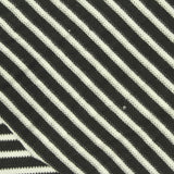 Black Horizontal-Stripe Knit, Polyester — photo 2