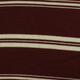Maroon Stripes Rib Knit, Viscose — photo 2