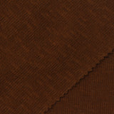 Cotton Stretch Rib Knit Fabric, 200 gsm, 175 cm — Brown — photo 2