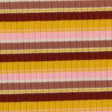 Pink Stripes Rib Knit, Poly-Viscose — photo 2