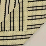Cream Vertical-Stripe Mesh, Cotton-Poly — photo 2