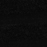 Black Horizontal-Stripe Jersey Knit, Polyester — photo 2