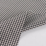 Black Houndstooth Jacquard, Polyester — photo 2