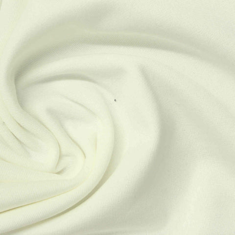 Polyester Stretch Knit Fabric, 250 gsm, 160 cm — White