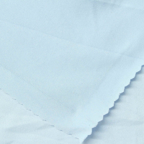 Brushed Polyester Stretch Jersey Knit Fabric, 160 gsm — Blue