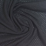 Polyester Viscose Stretch Mesh Fabric, 150 gsm — Black — photo 2